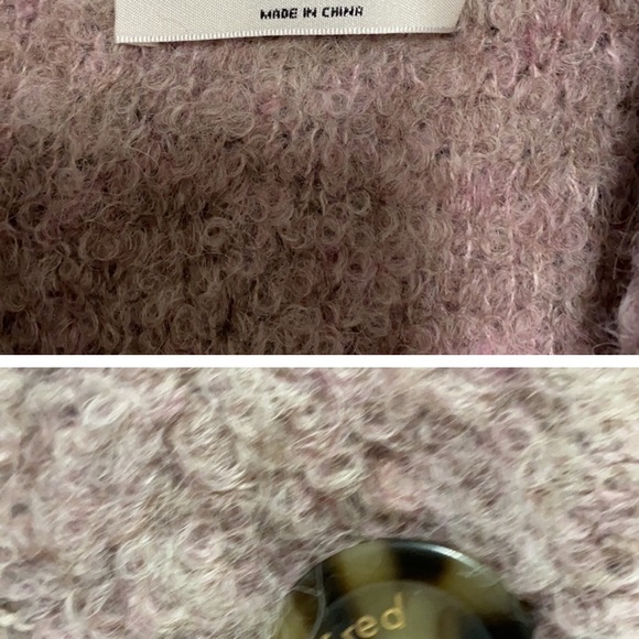 Aritzia Wilfred Mauve Cardigan in Excellent Condition - Picture 5 of 5